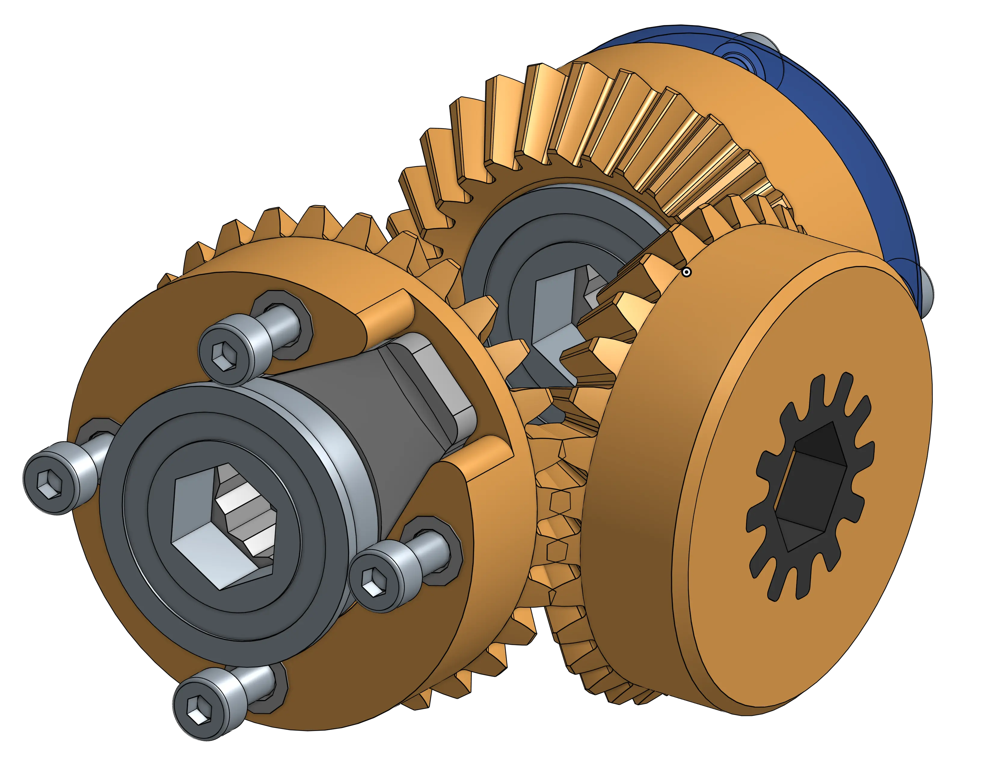 Image of CAD model of gears